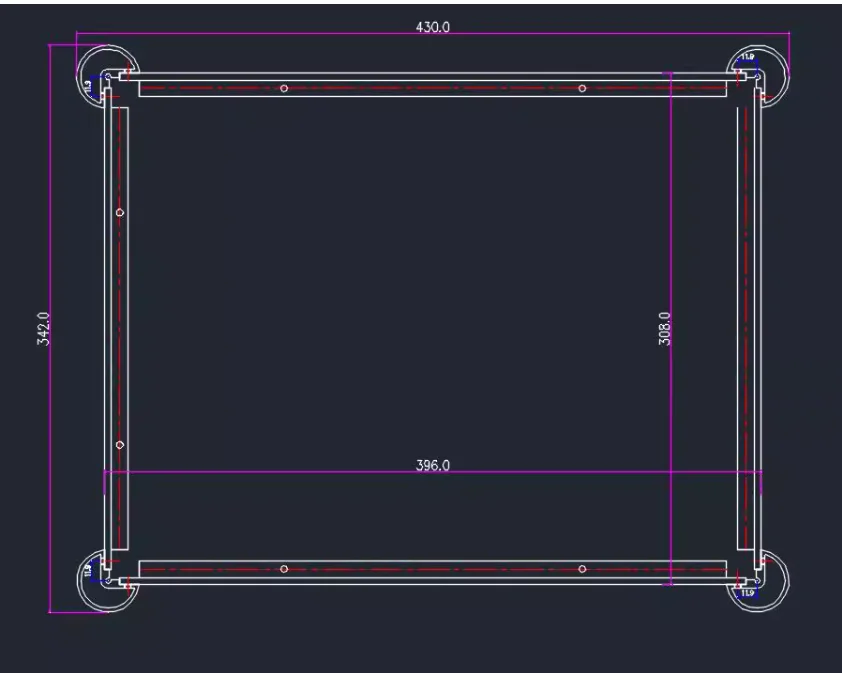 BZ4307P All aluminum amplifier chassis / Preamplifier case / AMP Enclosure DIY box (430 *84*430mm)