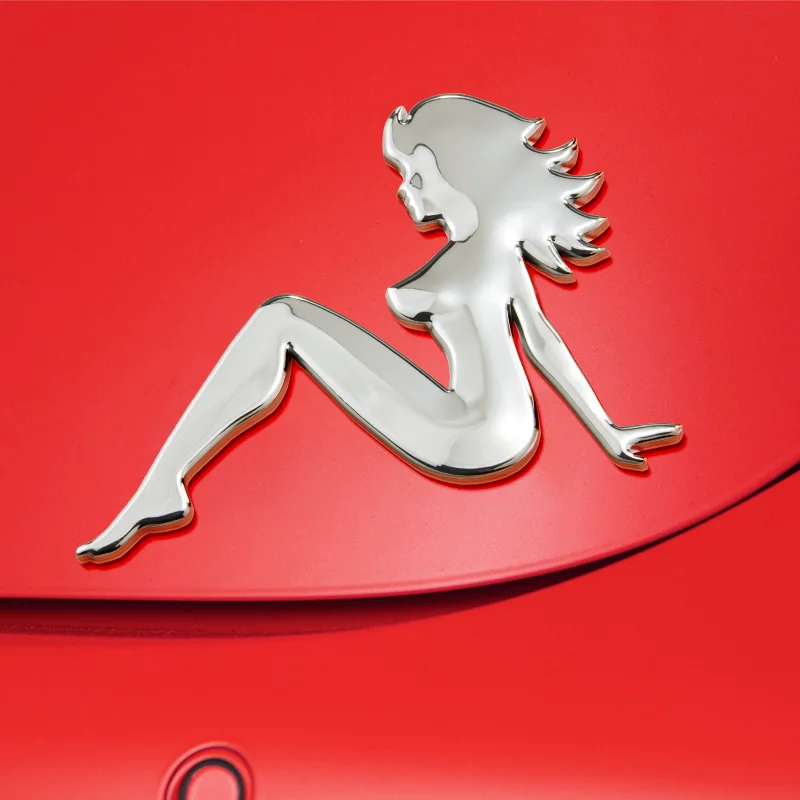 

Самоклеящаяся наклейка 3D Chrome Back-to-наклейки на заднюю панель Ladies ABS