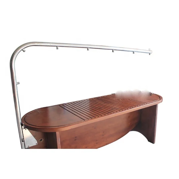 Wooden Shower Bed Spa Equipment with Accessories Outdoor Beauty Equipment