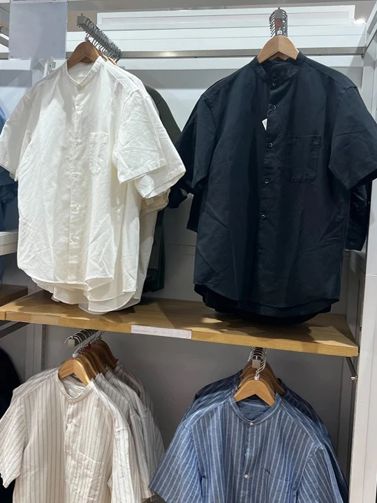 

Summer New Cotton Linen Stand Collar ort Sve Open Cardigan Casual irt Men's Loose Fit Breathable Moisture ng Soli...