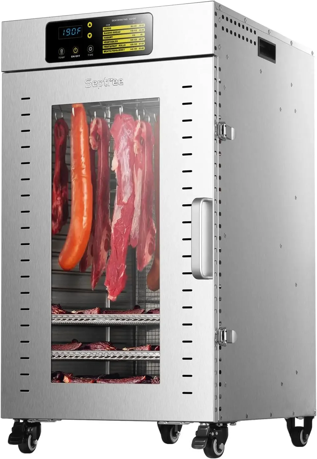 Dehydrator 18 Trays, 1500W Large Capacity 32.6ft² Food Dryer Machine for Jerky, Meat, Fruit, Herbs, Full Stainle