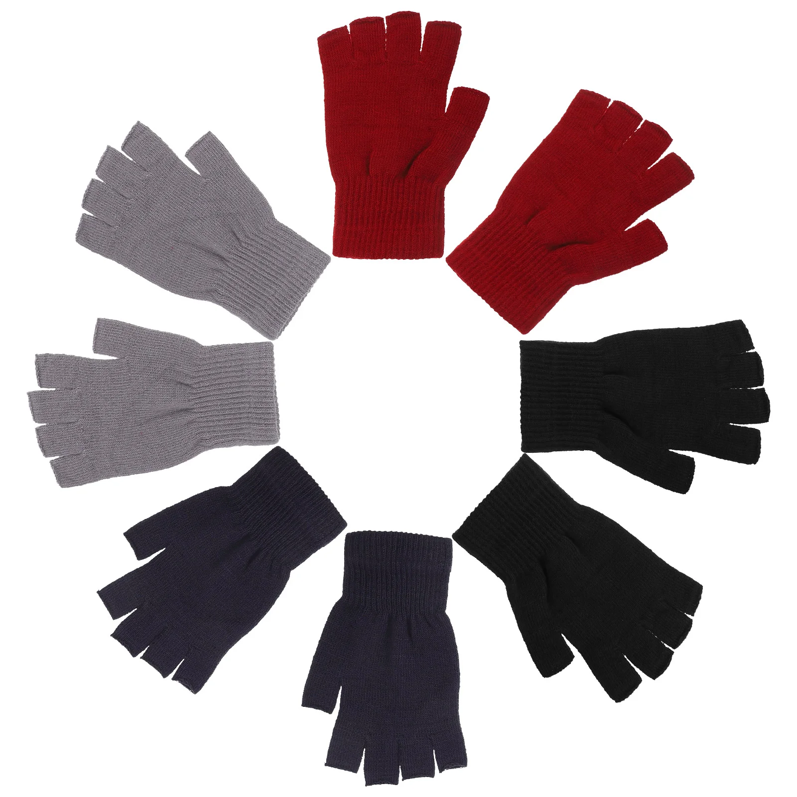 

4 Pairs Women Gloves Girls Fingerless Gloves Knit Gloves Warm Gloves Outdoor Supply women warm gloves
