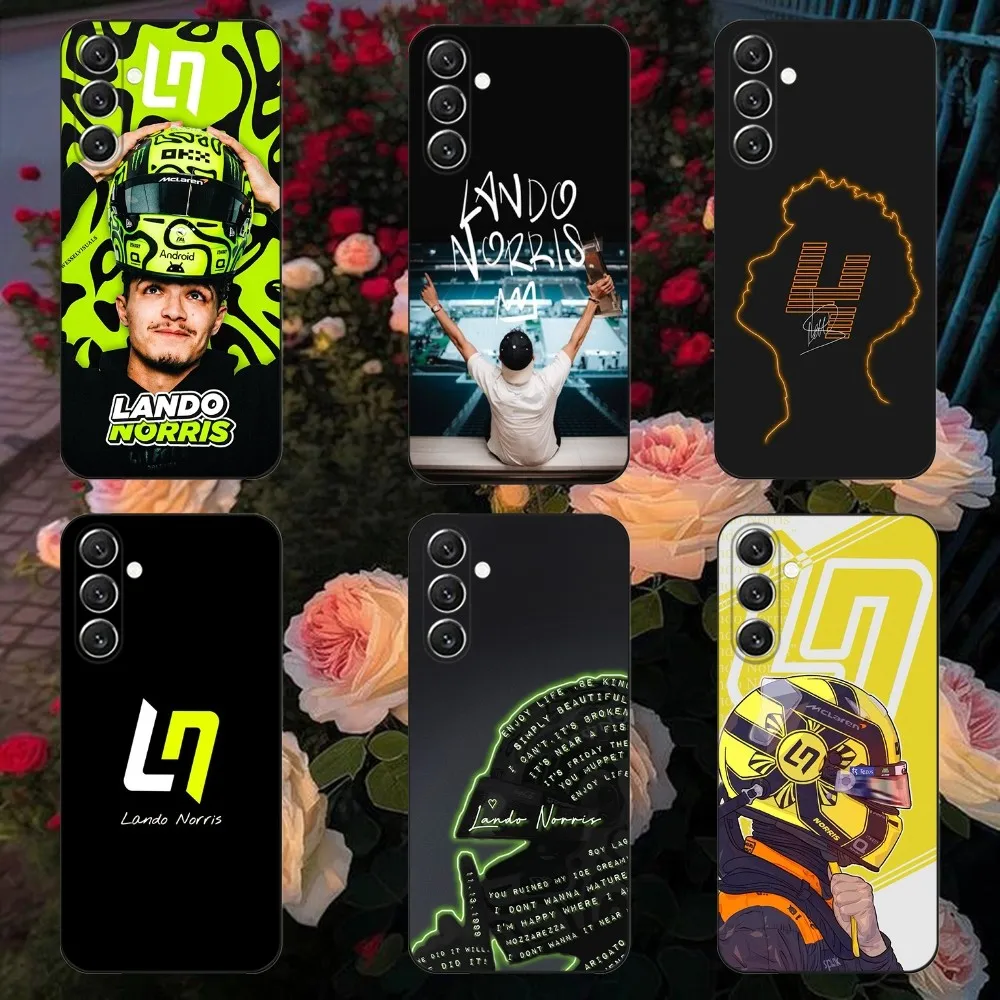 F1 No 4 L-Lando N-Norris Phone Case For Samsung Galaxy A13,A21s,A22,A31,A32,A52,A53,A71,A80,A91 Soft Black Cover