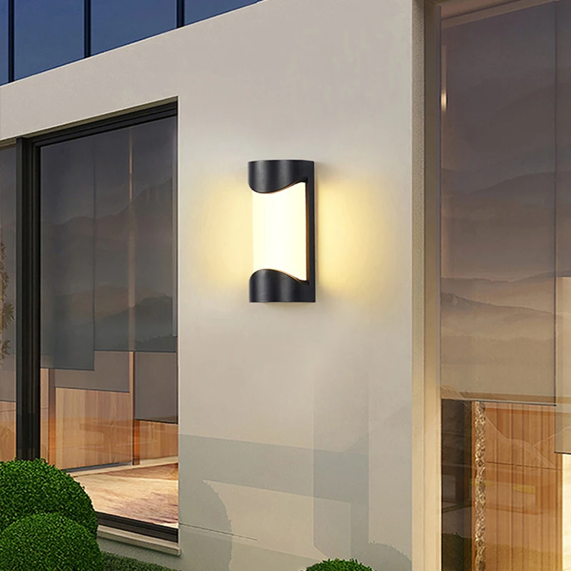 Rectangular Moisture-proof Wall Lamps Villa Courtyard Garden Entrance Walllamp Rural Outdoor Decor LED Lighting Light Fixture