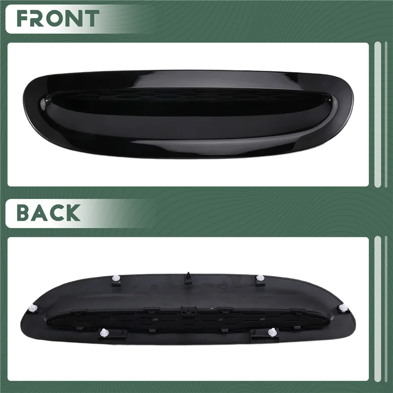 

Bright Black Hood Air Scoop Inlet Trim Plate Front 51137328312 For Mini Cooper F54 F55 F56 F57 14-23 Bonnets Vent