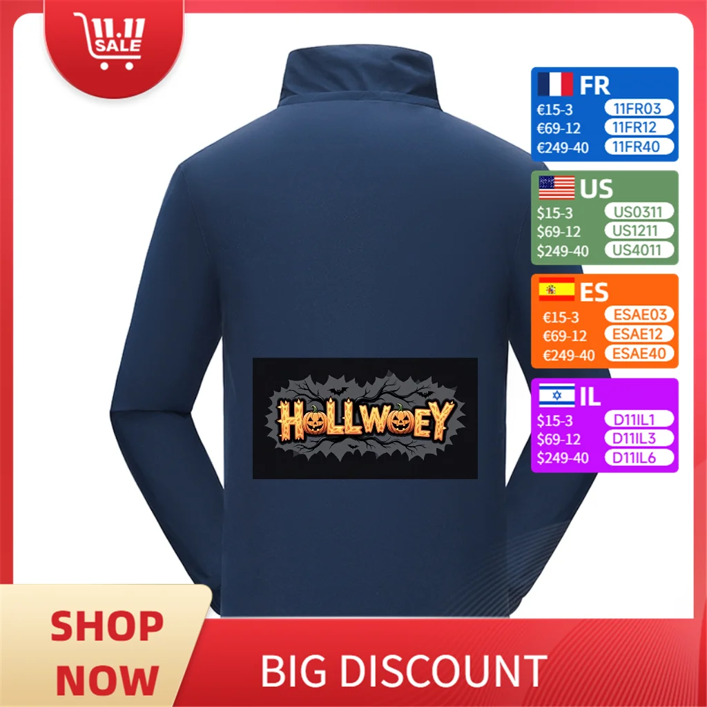 

Pdmcms Хэллоуин персонализированная куртка на заказ мужская ветровка с логотипом уличная одежда