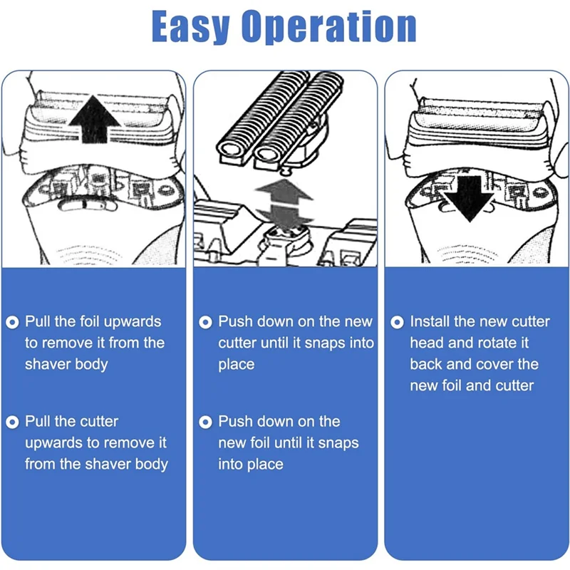 A84G-Replacement Head Shaving Head For Braun Series 9/9 Pro Men's Razor 9040S, 9080Cc, 9093S, 9095Cc Electric Shaver