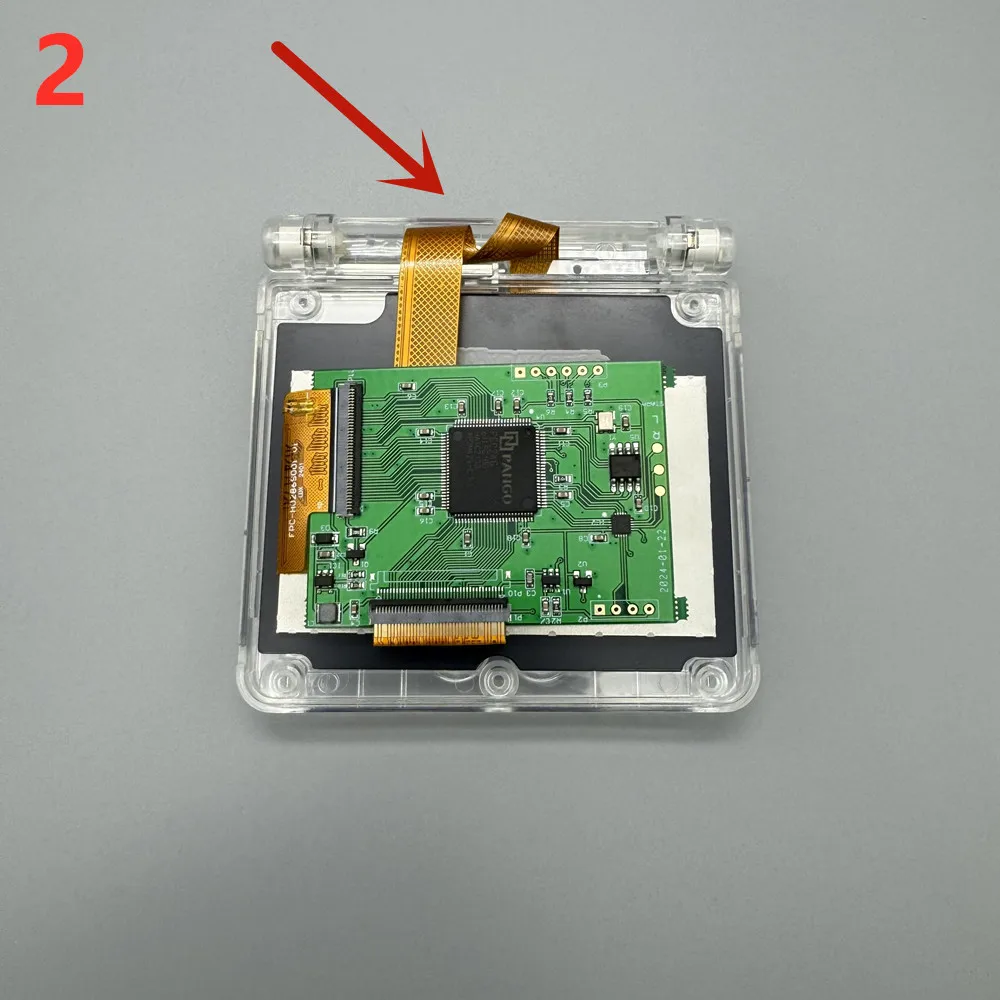 2,9-дюймовый ЖК-экран IPS высокой яркости оригинального размера подходит для Gameboy Advance SP GBASP с поддержкой пиксельного режима