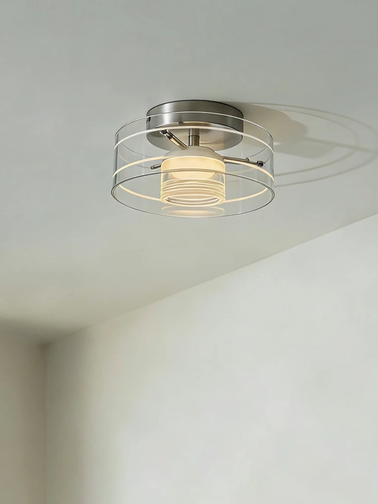 

Современные минималистичные потолочные светильники для коридора, кольцевые, из высококачественного стекла, светодиодные, для гостиной, столовой, спальни, декоративное освещение для дома