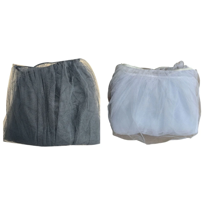 Outdoor Pram Cart Cover Culicid Netting For Double Strollers Soft Fine Mesh Design Fit Most Twin Pushchairs 15UB