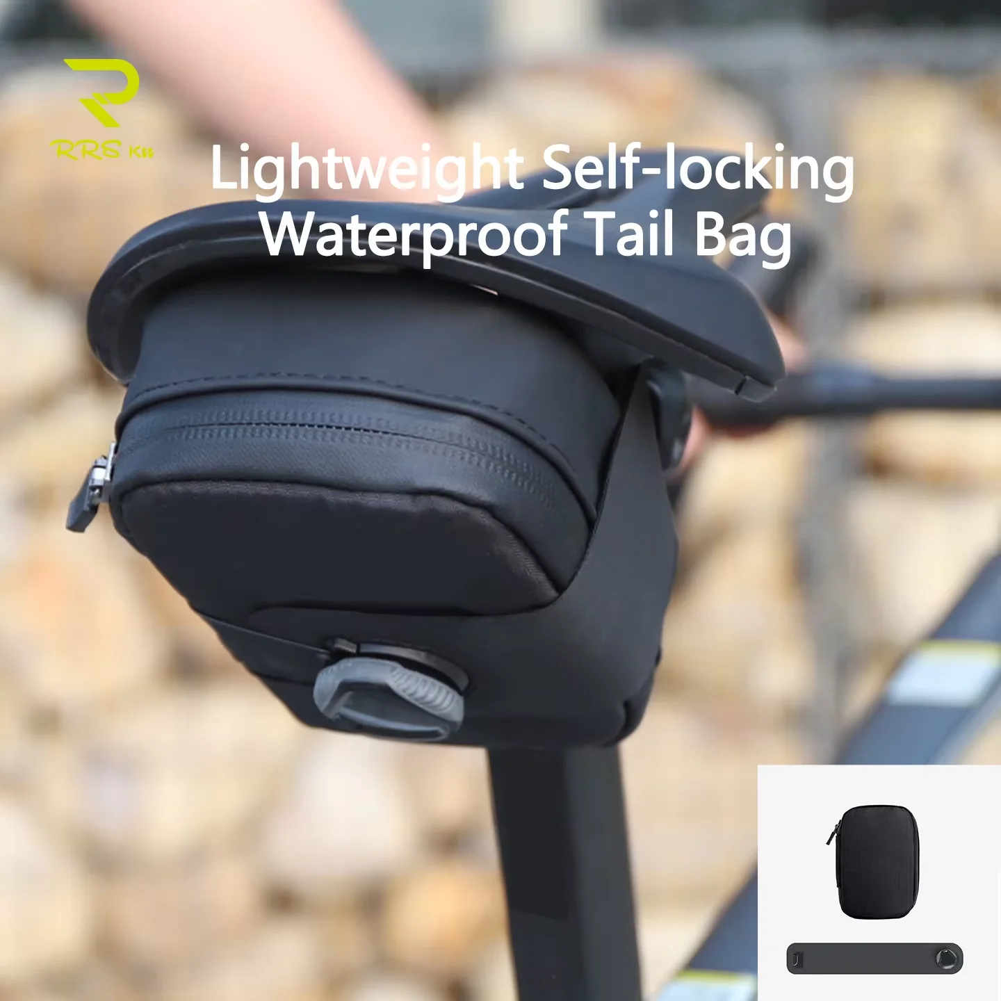 Mtb Saddle Lightweight - Rrskit Fahrrad-Leichtgewichtstasche mit Selbstverriegelung, wasserdicht, für
