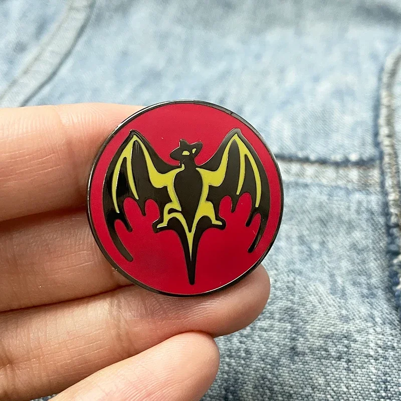 BACARDI Enamel Pin Bat Logo Symbol Badge Rum Alcohol Cocktails Drinks Lover Gift