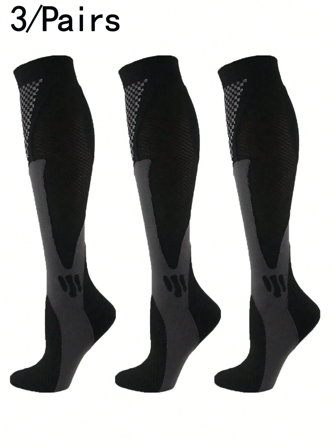 

1/3 Pairs Compression Socks for Men & Women, Knee High Stockings for Running, Athletic, Medical, Pregnancy, Travel