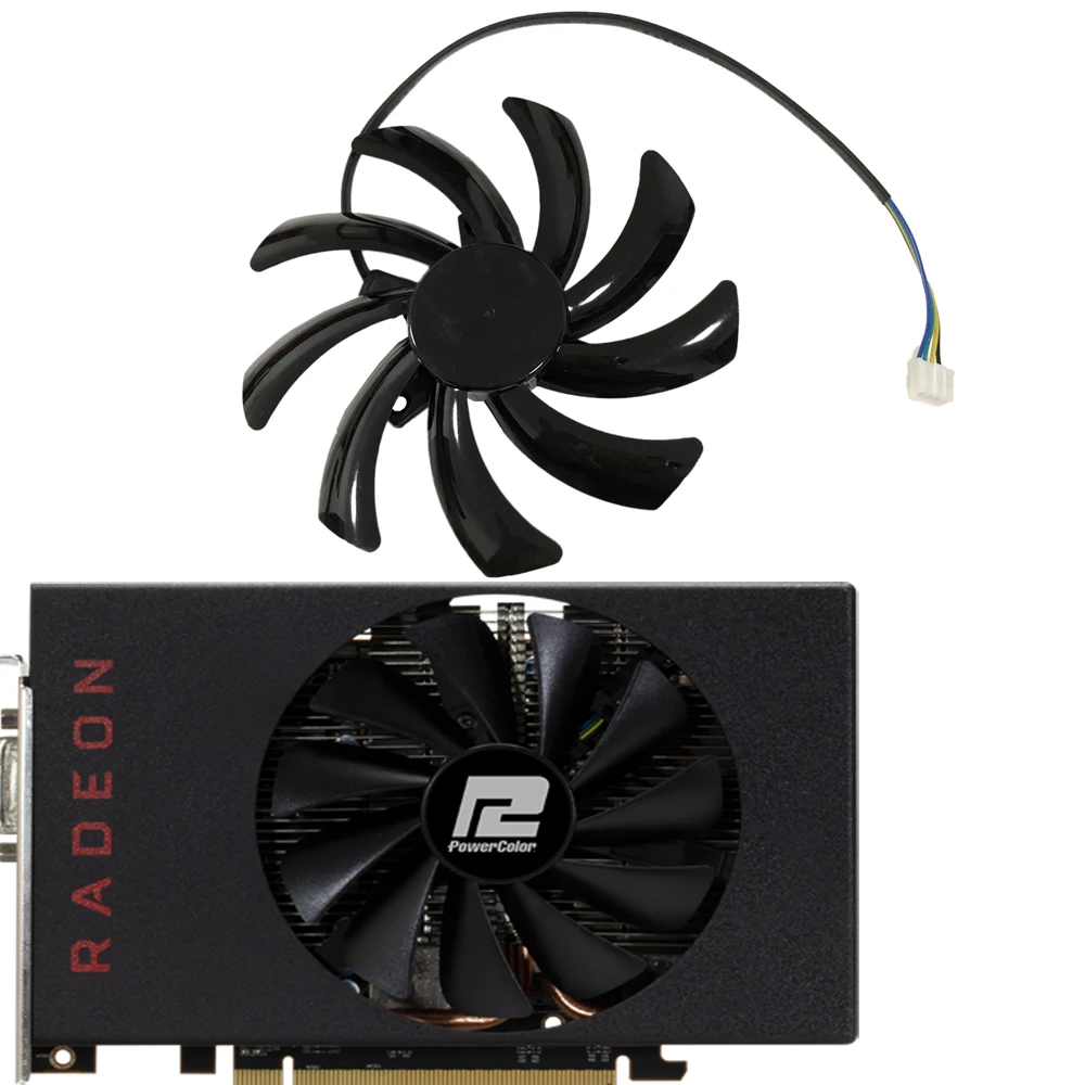 1 Piece 100MM(95MM) Diameter,T129215BH,GPU VGA Cooler,Graphics Fan,For AXRX 5500 XT 8GBD6-DH RX5500XT 8GB,Graphics Cards Cooling