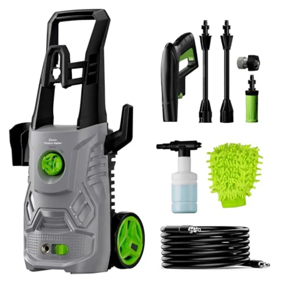 

Pressure Washer for Driveway Patio Deck Fence and Car Wash, 4200 PSI 2.6 GPM with 23FT Hose and Foam Cannon, Portable Heavy-Dut