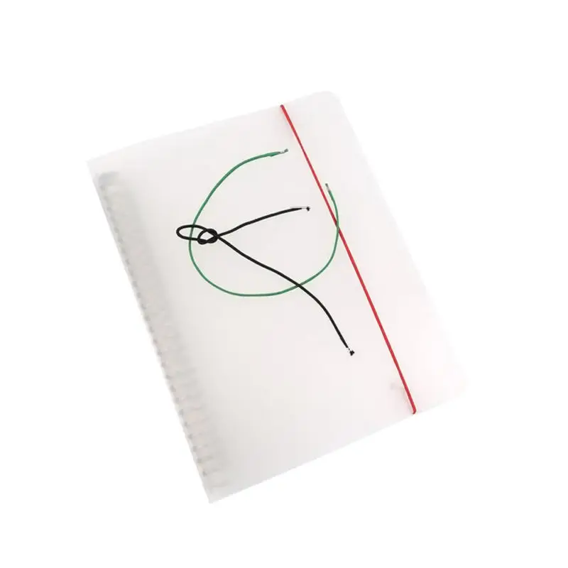 

A5 9.3X7.1X1.6Inch Transparent Plastic File Folder Round Ring Binder For Loose Leaf Sheet Protectors Notebook Refill Home Office