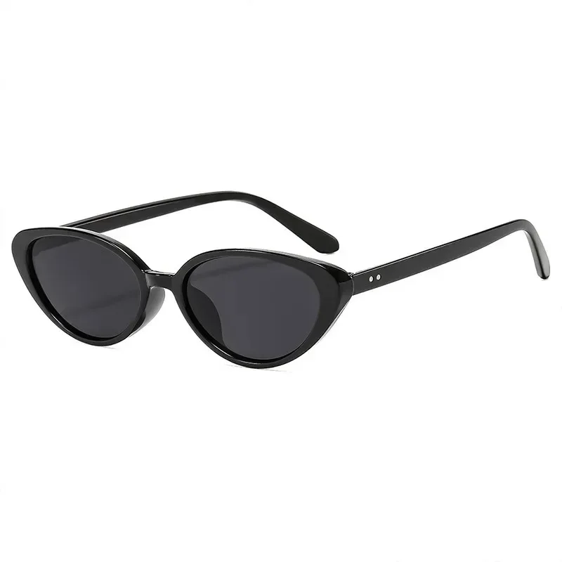 Rivets Brown Fashion Cat Eye Sunglasses for Women Brand Designer Retro Sun Glasses Female Shades UV400 Purple Eyewea