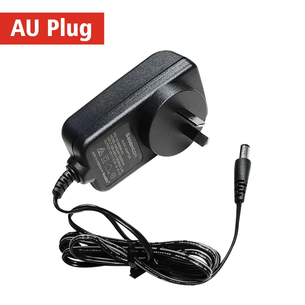 Qualified AC 110-240V To DC 12V 2A CCTV Power Supply Adapter,EU/US/UK/AU Plug ABS Plastic