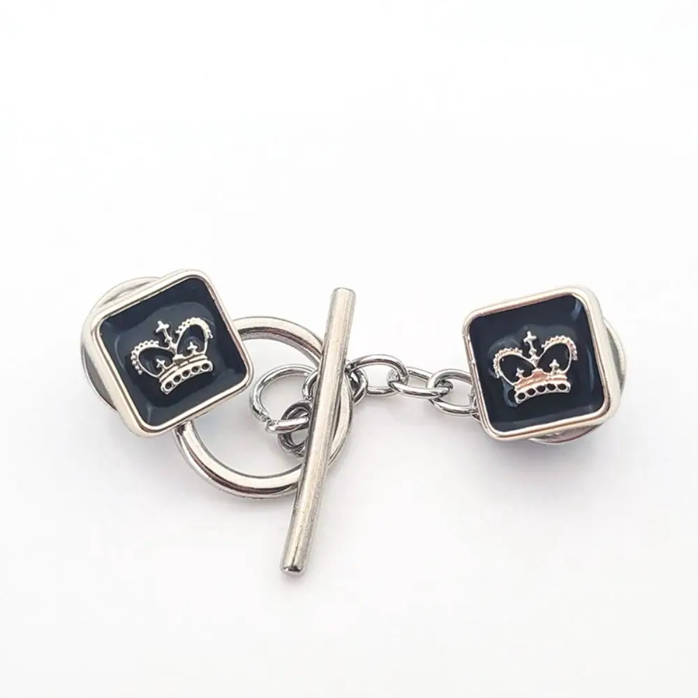 Rabbit Nail-Free Cardigan OT Buckle Triangle Detachable Close Neckline Decorative Brooch Waist Buckle Button Tightener