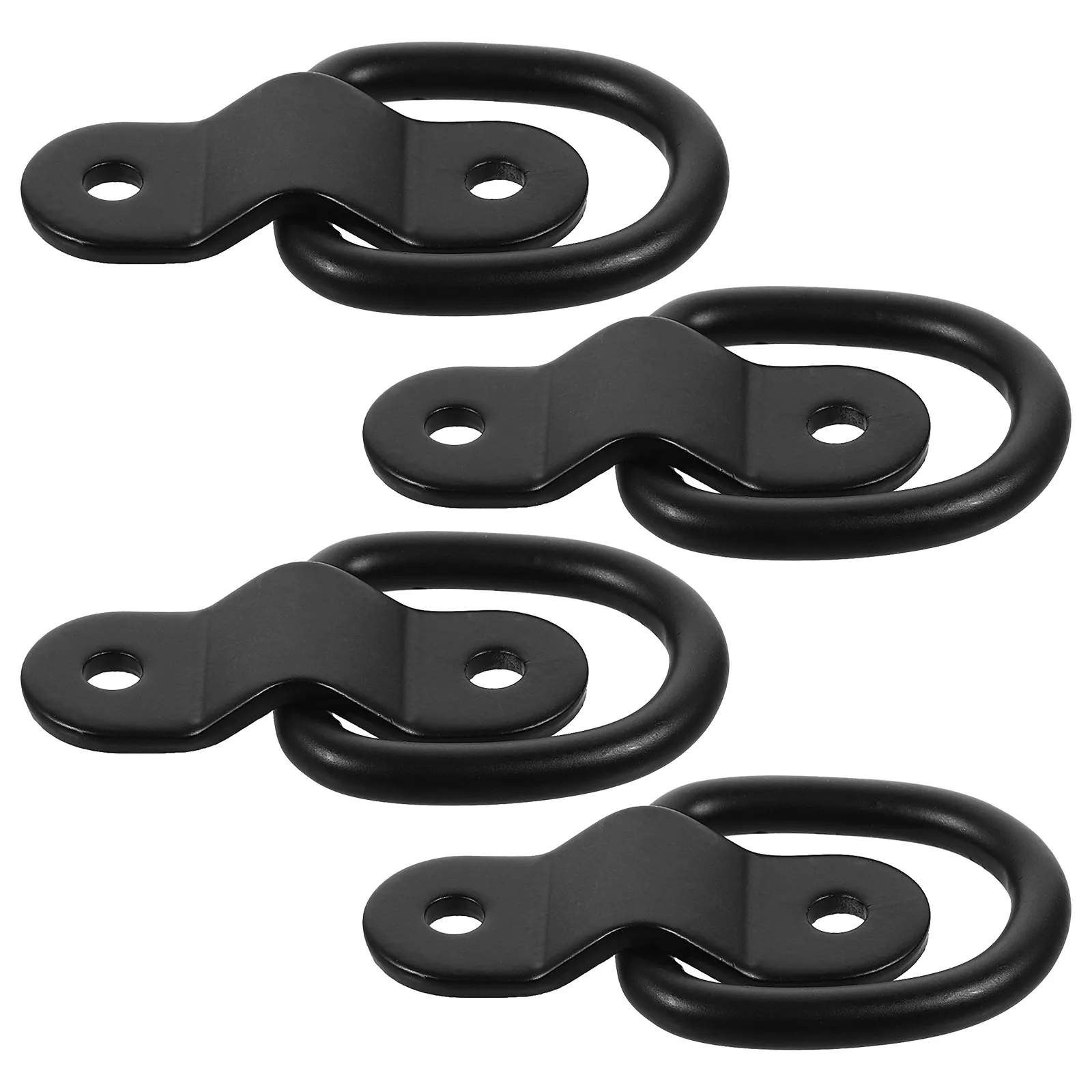 4Pcs Sturdy Iron D Ring Tie Down Anchor Lashing Ring Trailer Accessories Heavy Duty for Trucks Trailers Cargo Securing