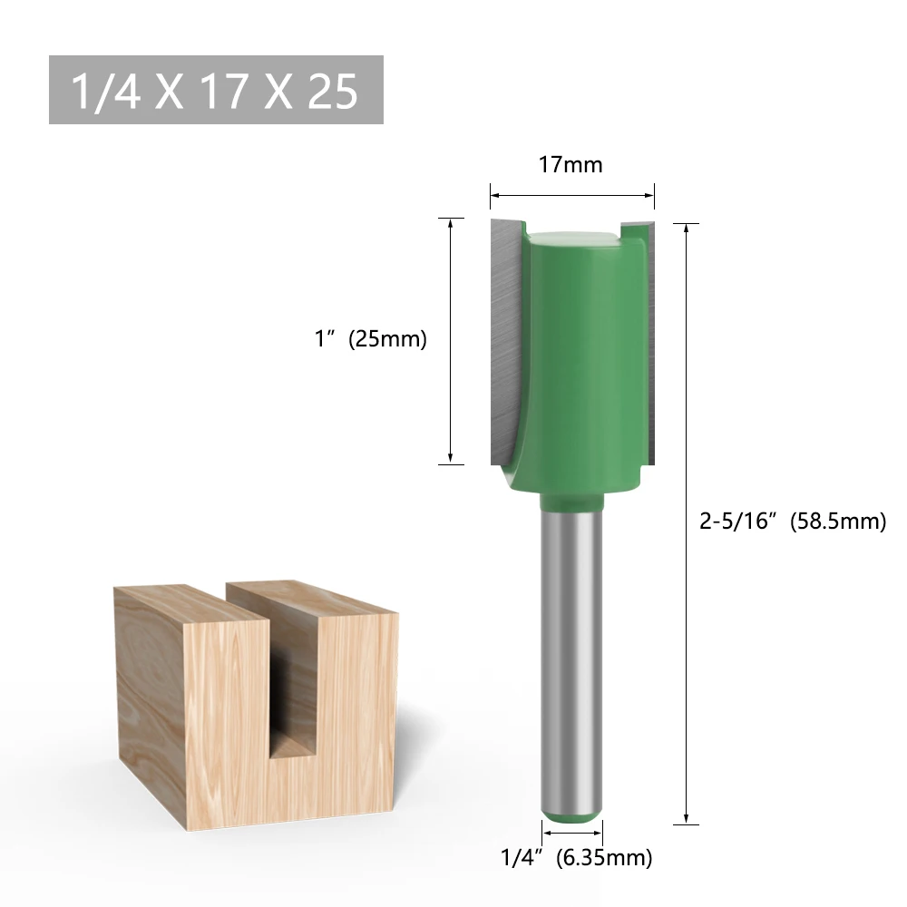 LAVIE Fräser 6mm 1/4 Schaft Hartmetall Gerade für Holznutfräsen für DIY & Professionelle Holzbearbeitung – Detail 18
