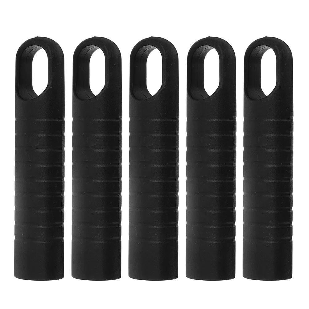 

5pcs Broom Handle Grip With Hanging Hole Mop Stick Replacement End Cap Plastic Mop Handle Sleeve Floor Brush Handle Attachment B