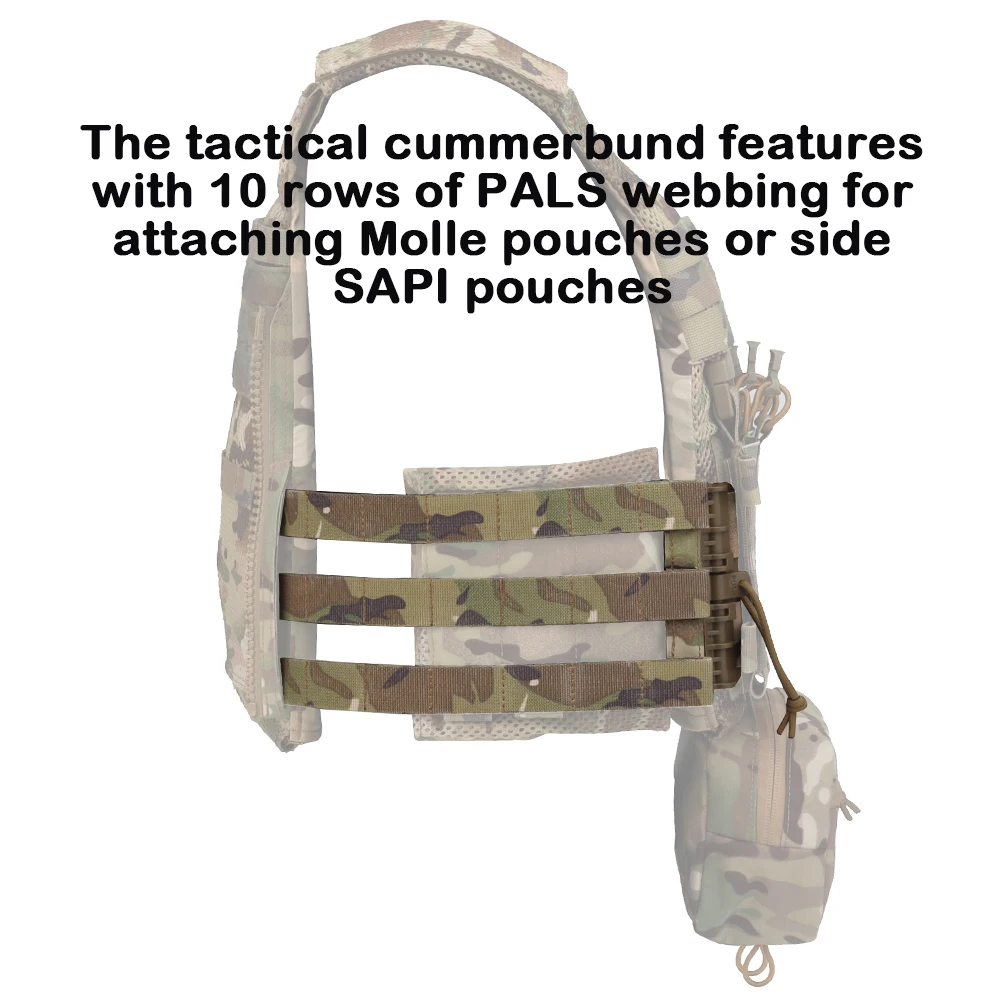 Imagem -04 - Tactical Quick Release Molle Cummerbund Correia Cinto Lateral Banco Fivela de Desmontagem Acessórios para Colete Jpc 419 420 Xpc