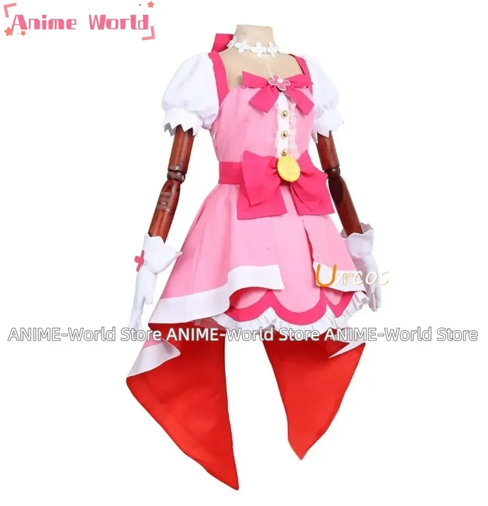 《Custom size》Haruno Haruka Cure Flora Cosplay Costume Carnival Halloween Christmas Costume