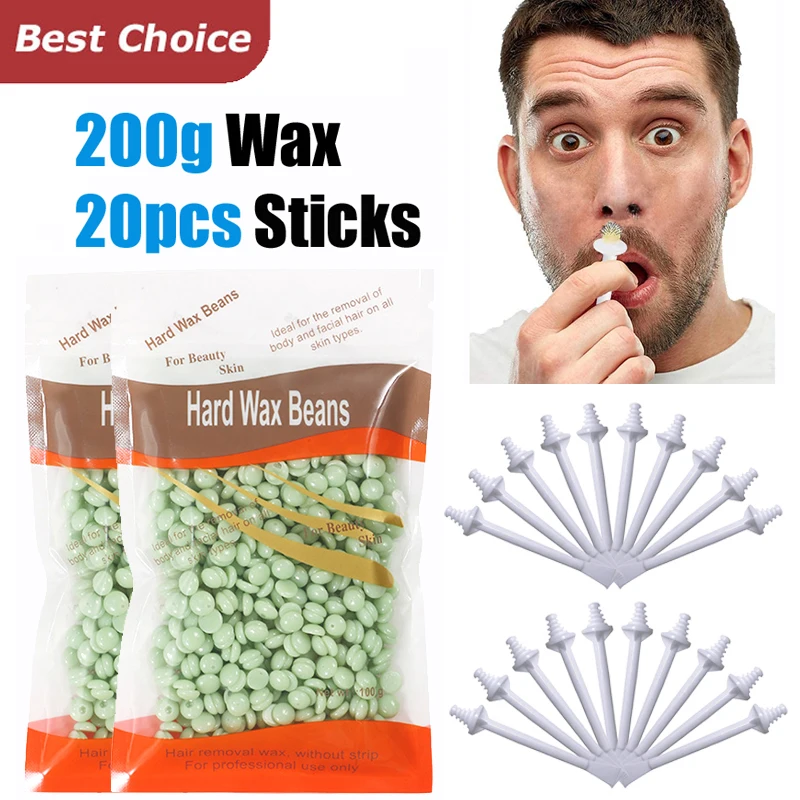 

Палочки для воска в носу, аппликаторы для воска в носу для безболезненного удаления волос в носу, инструменты для удаления воска, набор аксессуаров, безопасный пчелиный воск