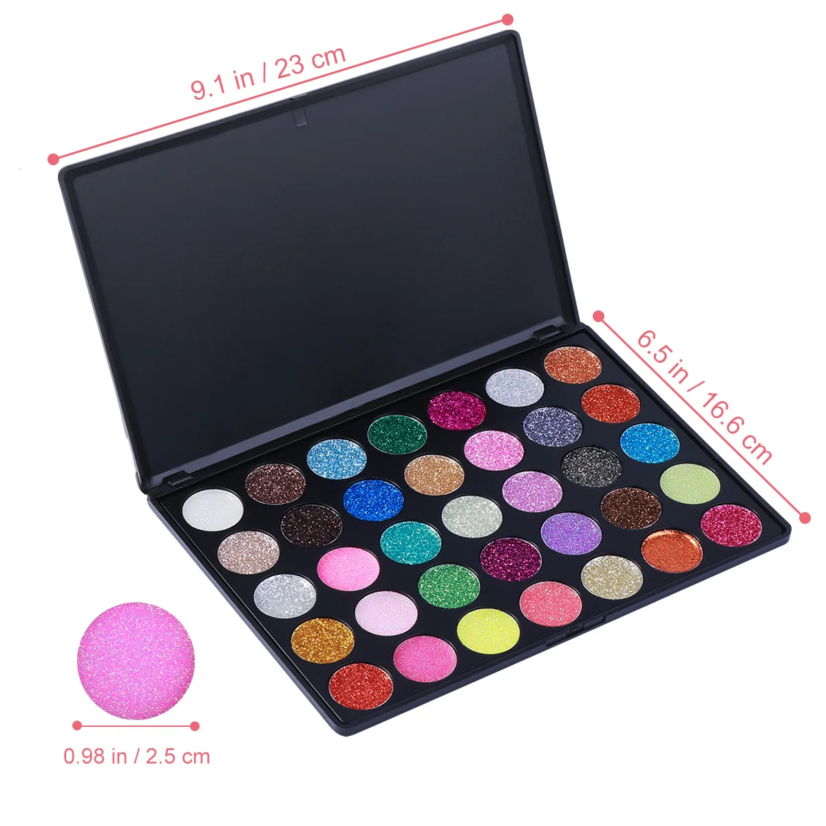 グリッターアイ Frcolor グリッターアイシャドウパレット シャイニーアイシャドウ カラフル 高発色