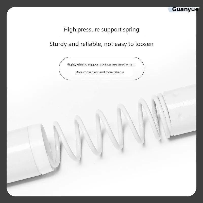 

No-Drill Expandable Rod Installation Clothes Drying Rod Clothes Hanger Stainless Steel Curtain Rod Bath Curtain Rod Closet Po...