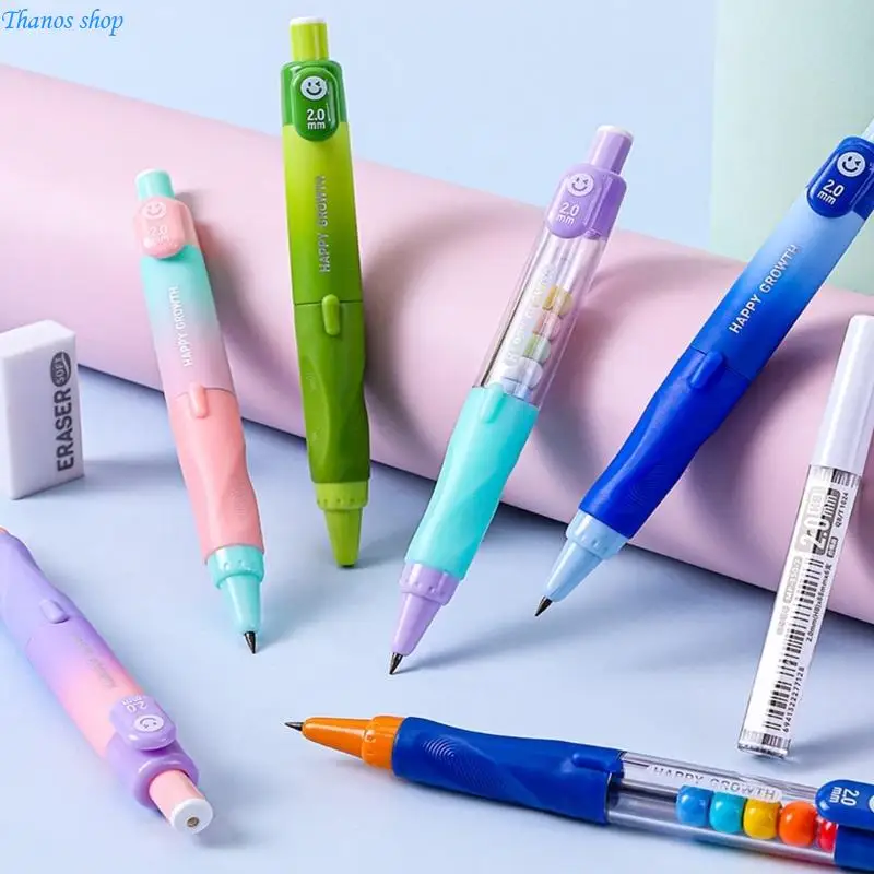 Mechanical Pencil Built in Sharpener Eraser For Kid Includes Box of Refills X37A