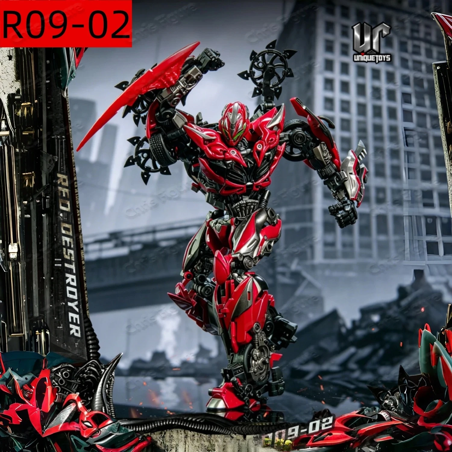 In Stock Original UniqueToys UT R09-02 UT-R09-02 Fine Coated Stinger Red Destroyer MPM Alloy Action Figure