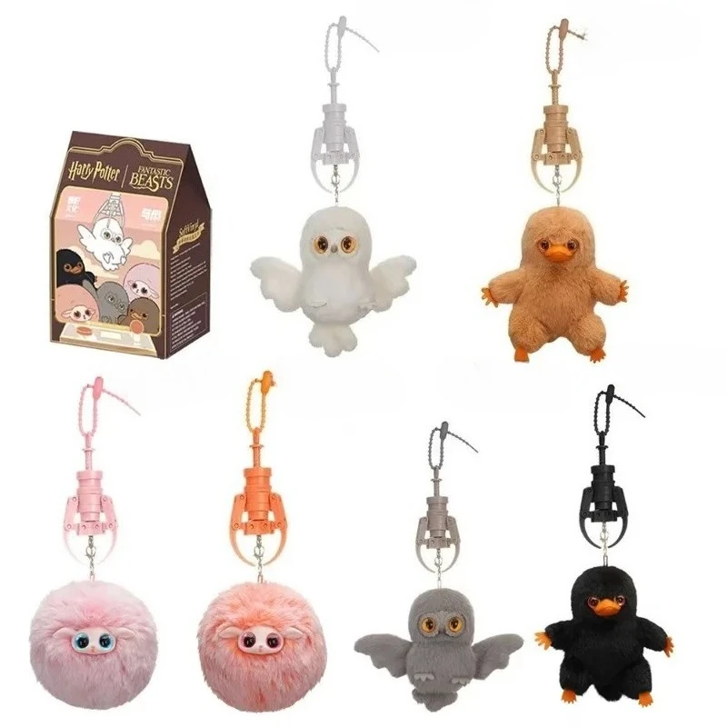 Harry Potter Fantastic Beasts Series 3 Vinyl Face Blind Box Toys Cute Hedwig Puffskein Niffler Doll Pendant Toys