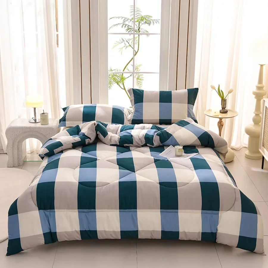 Winter Bedding Thick Quilt Blanket Thickened Warm Flannel Fleece Comforter for Cold Nights Set Bed Duvets Quilts the Blankets