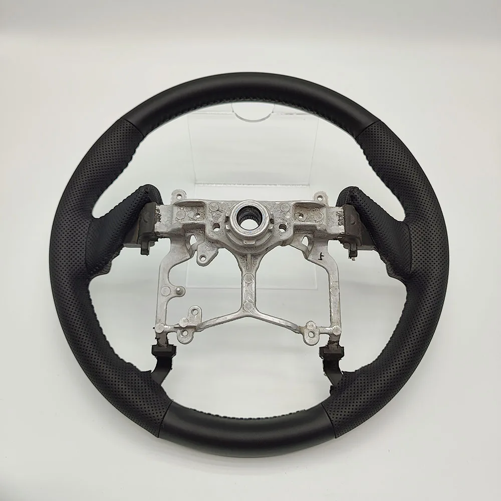 4510004321C0 عجلة القيادة مثقب بو الجلود القبضات مسطحة القاع لتويوتا تندرا 2014 ~ 2022 الجلود سائق عجلة القيادة #6