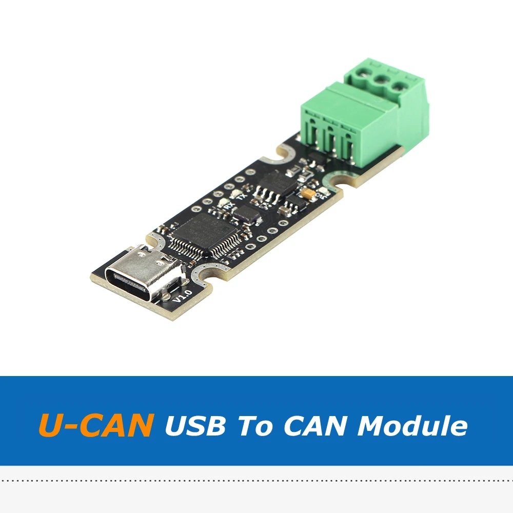 1pc UCAN Board USB to CAN Adapter Panel Module Based on STM32F072 Chip Support with CAnable / CandleLight / Klipper Firmware