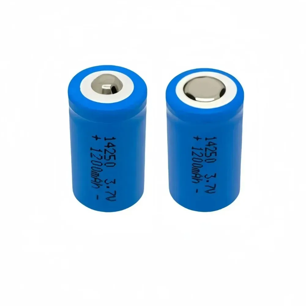 2pcs/lot 14250 Rechargeable Lithium Battery LS14250 ER14250H 1/2-R6 1/2 AA 1200mah Rechargeable 3.7V Lithium Battery