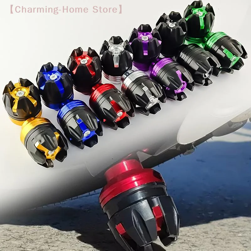 【M】Universal Aluminum Front Suspension Protection Cup Frame Slider, Falling Protector Modified Motorbike Anti-Fall Bumper
