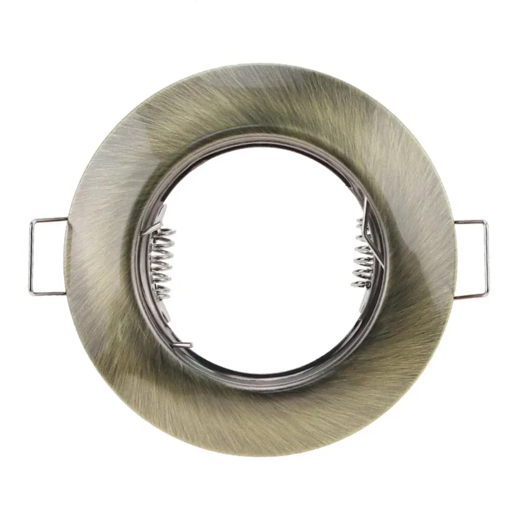 JOYINLED 55mm Cutout GU10 MR16 Recessed Spotlight Frame Downlight Frame Nickel White Brass Metal Spot Light Housing Fixture