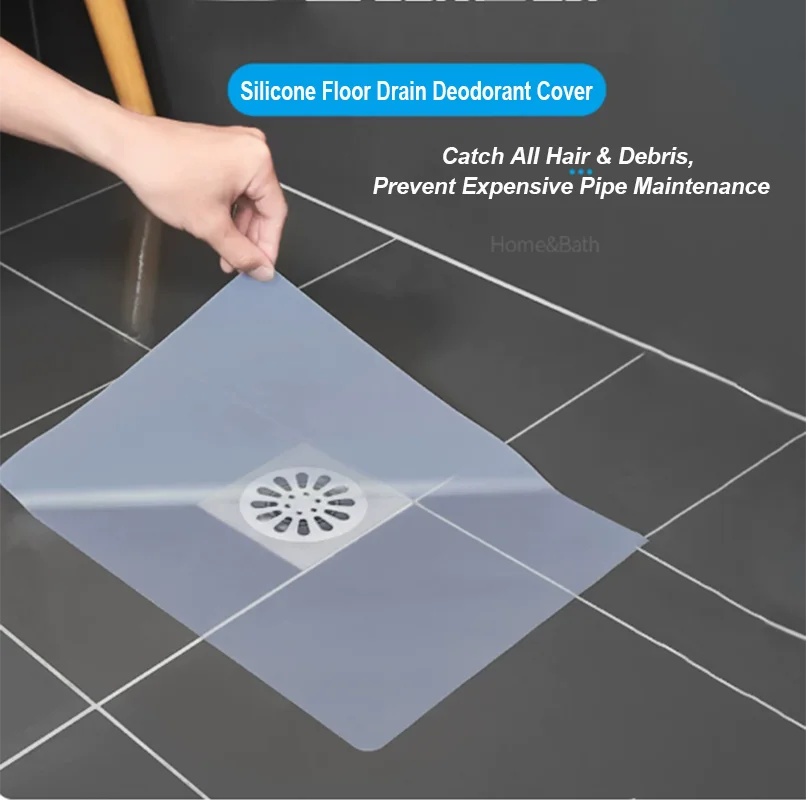 1-4P Silicone Floor Drain Deodorant Cover Bathroom Deodorant Insect-proof Seal Household Sewer Pipe Sink Anti-smell Floor Cover