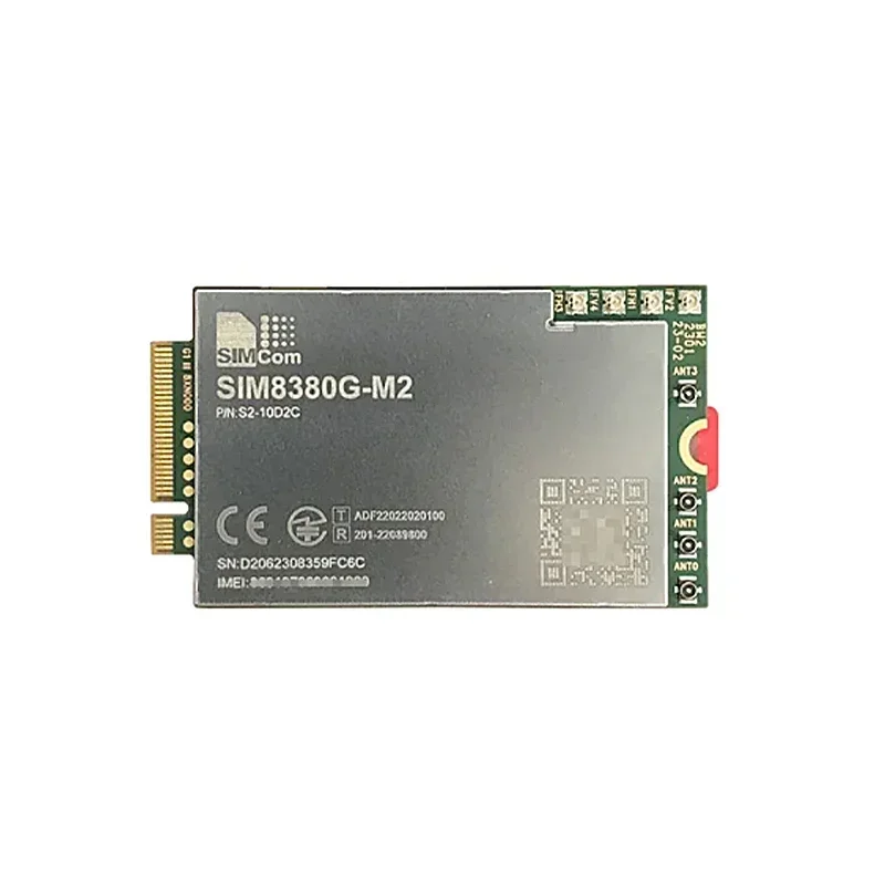 

New SIMCOM SIM8380G-M2 5G M.2 module Supports mmwave frequency R16 5G NSA/SA. NR/LTE-FDD/LTE-TDD/HSPA+ USB3.1, GPIO