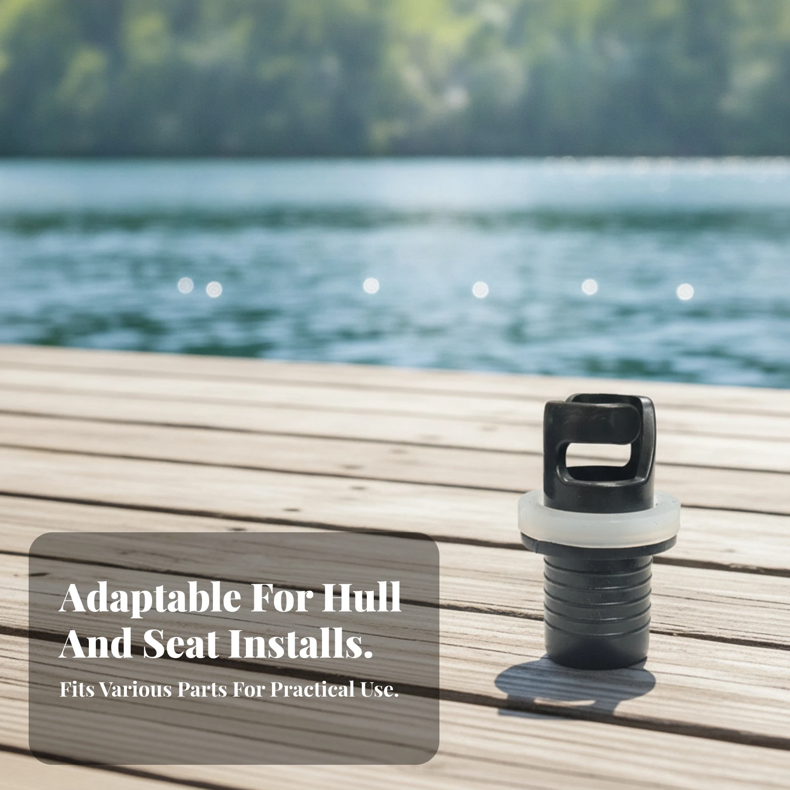 Inflatable Valve Connector Rectangular Grip Plastic Air Pump Hose Adapter Compact Boat Valve Adapter