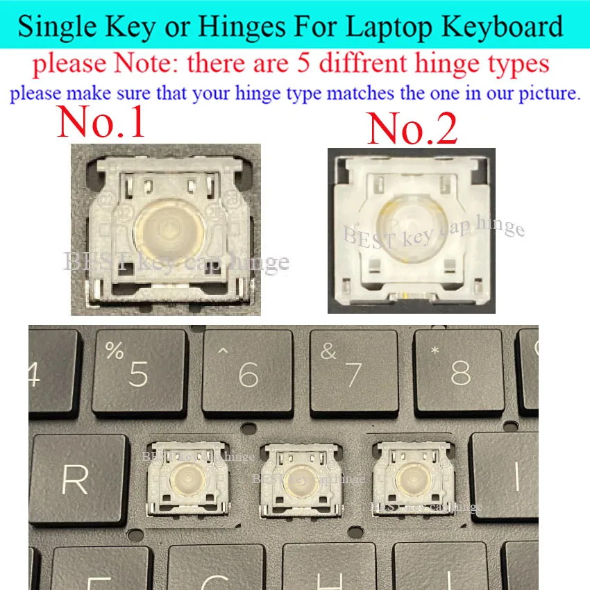 Single Key cap hinges For HP ProBook 645 640 G8 440 445 G8 G9 G10,EliteBook 640 645 G9 G10, ZHAN66 Pro 14 G4 Keyboard Keys