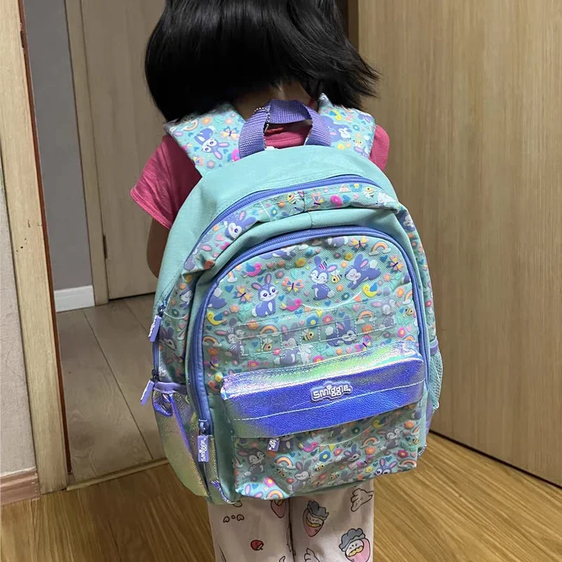 Genuine Australian Smiggle Schoolbag Cartoon Backpack With Double Shoulders Ultra Light Weight Reduction Backpack Student Gift