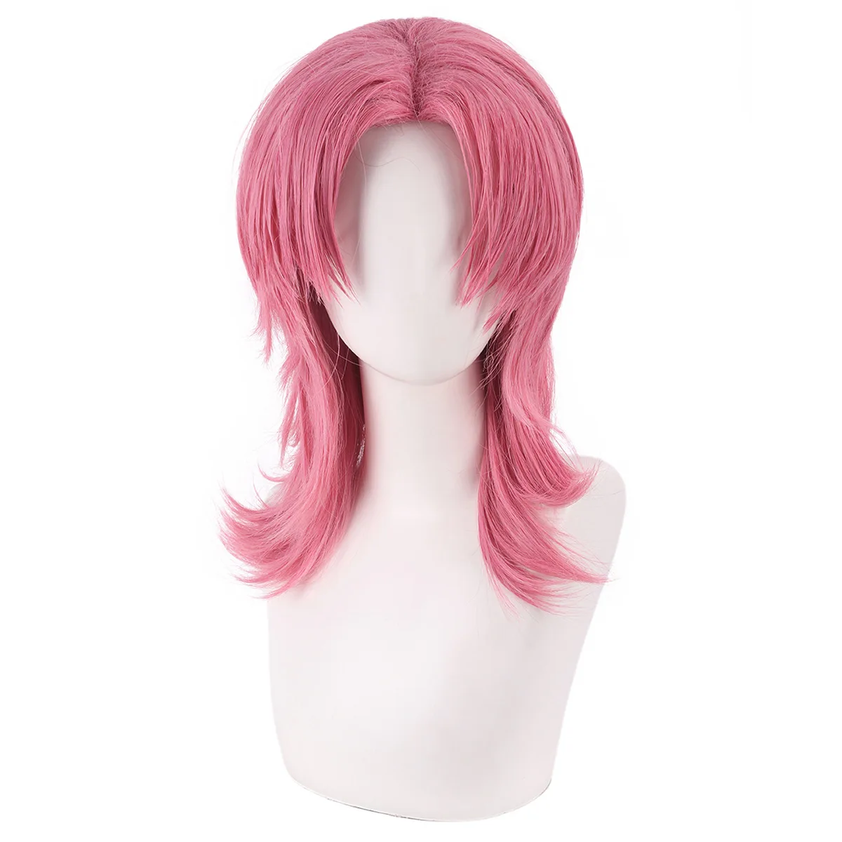 Saja Boys Romance Cosplay Wigs Hunters Unisex Pink ‌Wolf Cut‌ Wigs Carnival Halloween Party Performance Costume Accessories