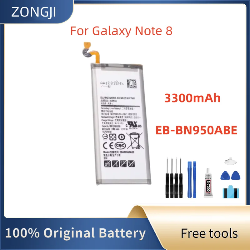 New Battery EB-BN950ABA EB-BN950ABE Replacement Phone Battery For Galaxy Note 8 N950 N950F N950U N950N Phone Batteries 3300mAh