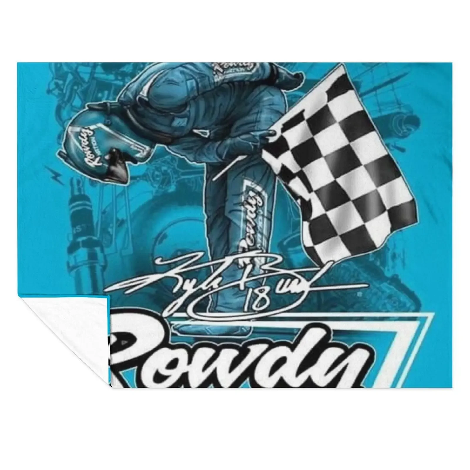 

kyle busch racing Throw Blanket Loose Weighted halloween Travel Blankets