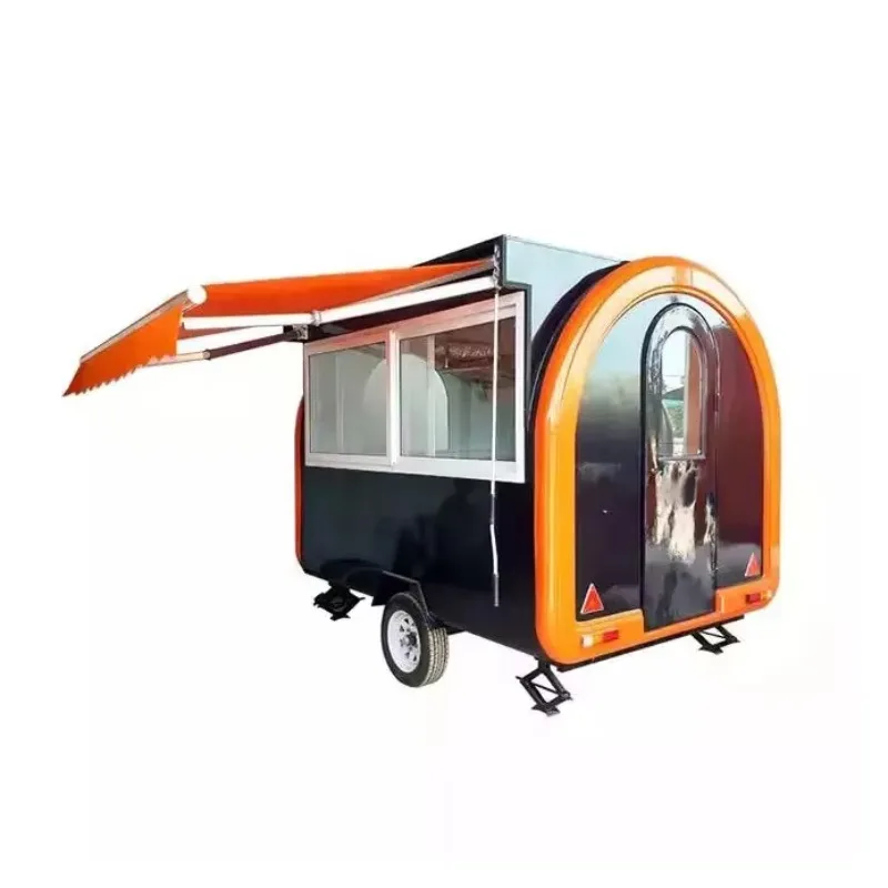 Italian Pasta Cooking Mobile Food Trailer Truck Fully Equipped Kitchen for Gourmet Foodie Markets