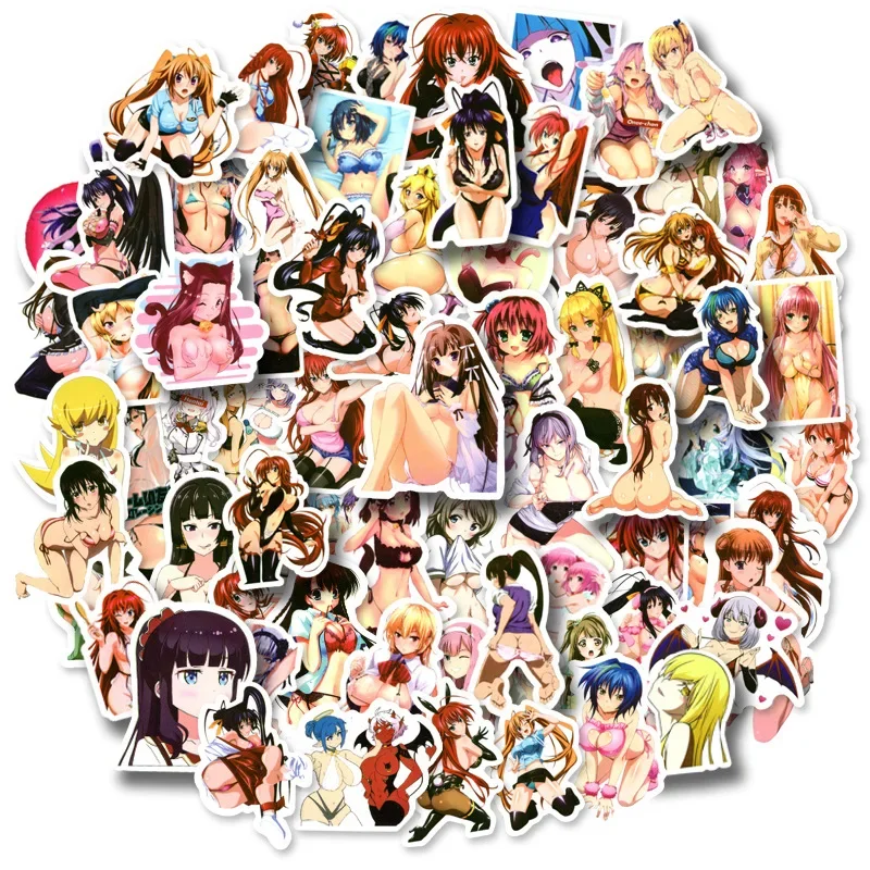 100pcs Sexy Beauty Bunny Sticker Japanese Cartoon Swimsuit Bikini Waifu Beautiful Foot Girl Adult Sticker